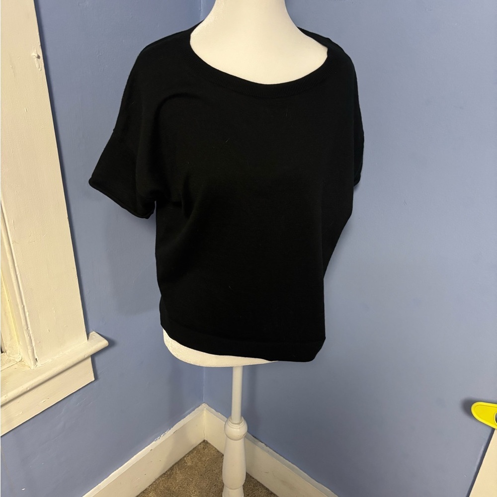 Banana Republic Black Boxy Relaxed T-Shirt